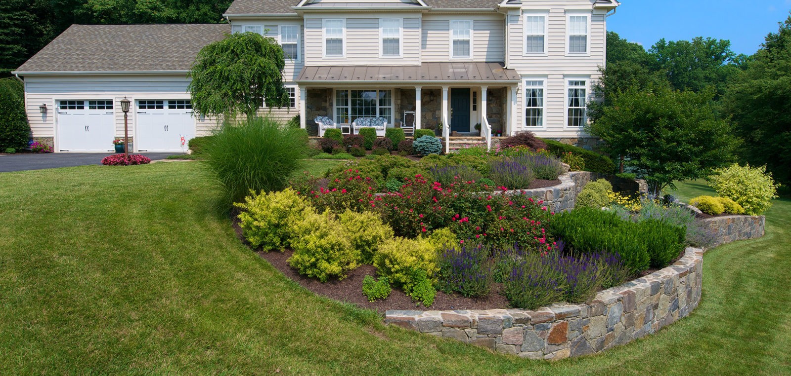 landscaped yard in maryland